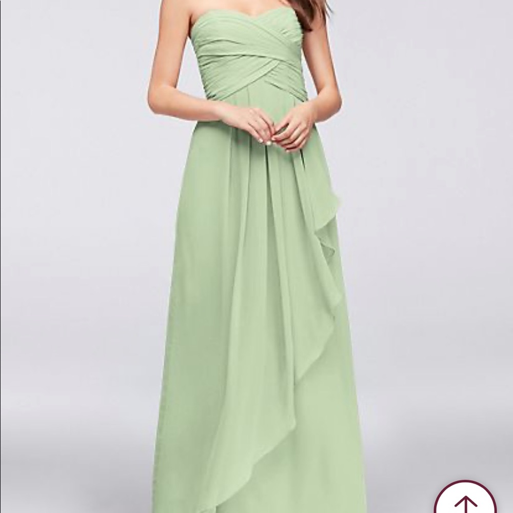 Davids Bridal Bridesmaid dress. Color Meadow